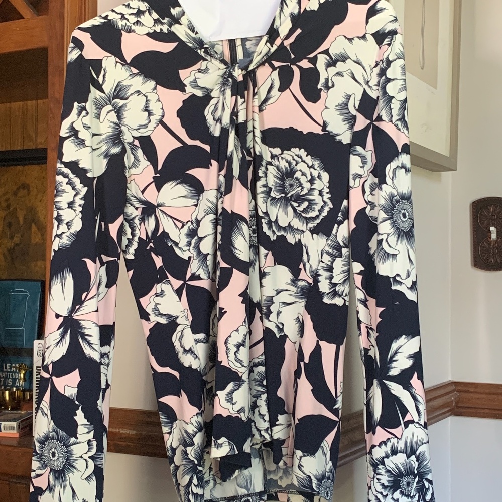 Tommy Hilfiger floral blouse . Never worn . Retail 79.50